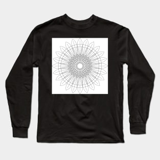 Coloring Mandala Long Sleeve T-Shirt